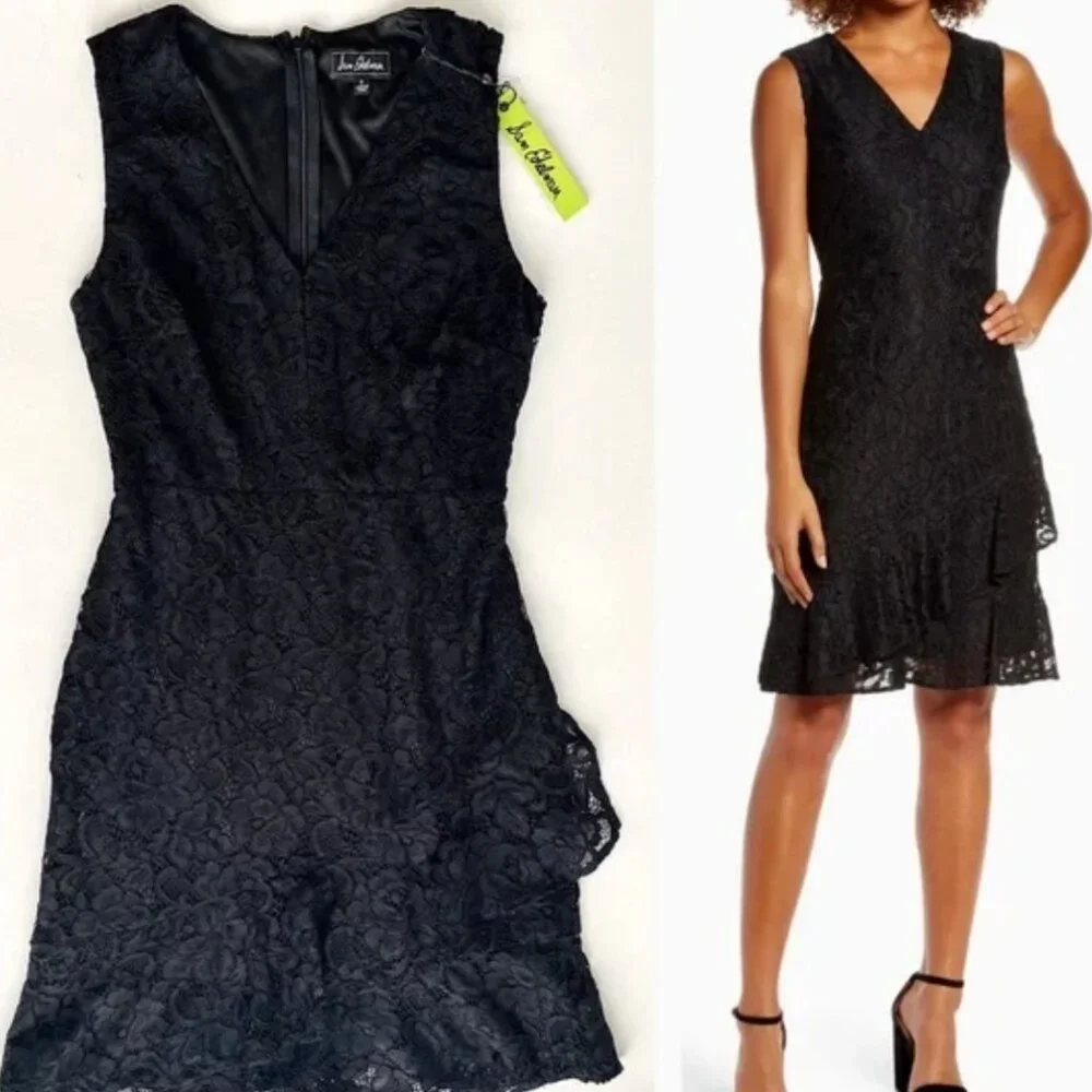 NEW! ✨SAM EDELMAN✨ Ruffle Tiered Lace Dress SIZE 0 - Picture 1 of 4